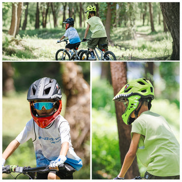 kinderfahrrad schutz ROCKBROS Kinderhelm Cartoon Integralhelm mit abnehmbarem Kinnschutz – ROCKBROS-DE
