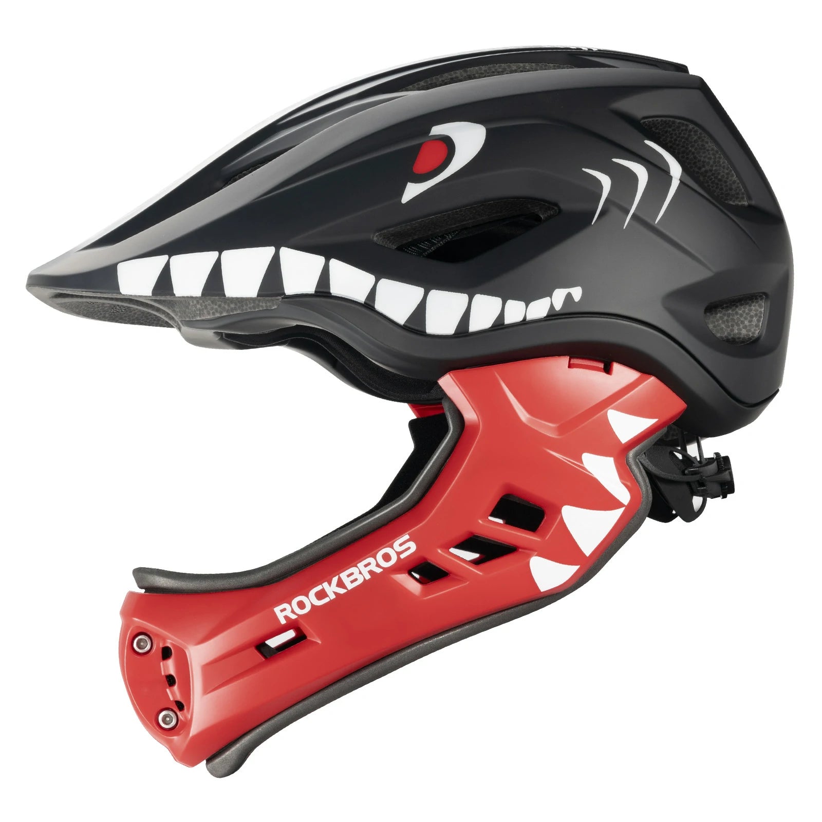 ROCKBROS Kinderhelm Cartoon Integralhelm mit abnehmbarem Kinnschutz – ROCKBROS-DE