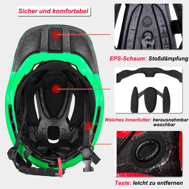 ROCKBROS Kinderhelm Integralhelm mit Abnehmbare Kinnschutz für Jungen/Mädchen - ROCKBROS-EU