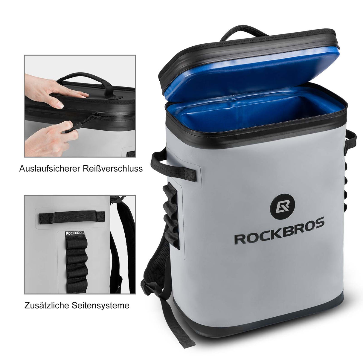 ROCKBROS Kühltasche wasserdicht Rucksack 20L Isolierte Lunchtasche - ROCKBROS-EU