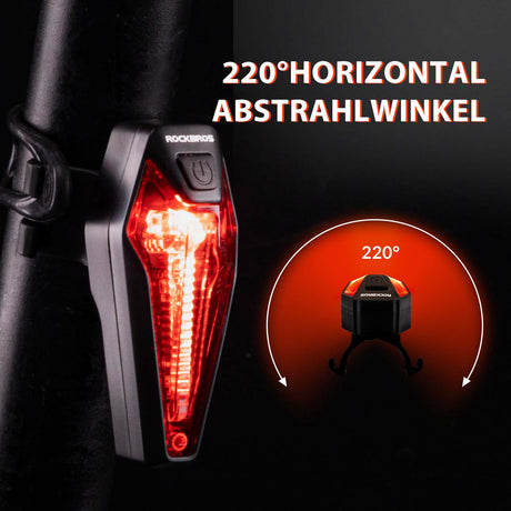 ROCKBROS LED hinten Fahrradlicht Aufladbarer IPX5 Wasserdicht - ROCKBROS-EU