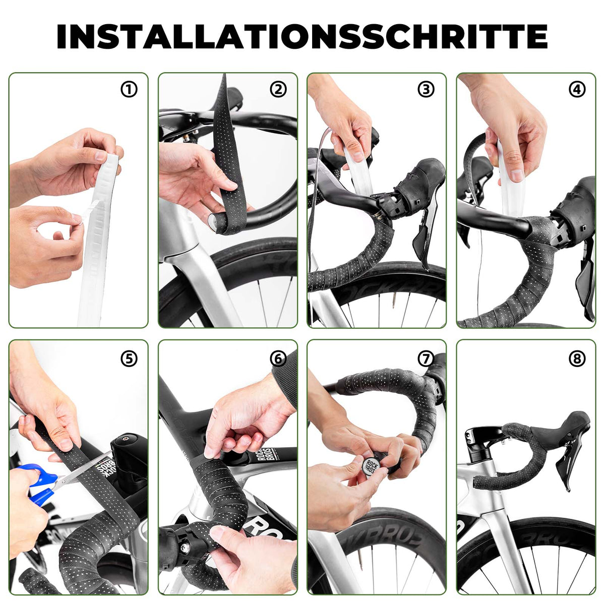 ROCKBROS Lenkerband Rennrad Rutschfest Stoßdämpfer Griffband 2 Rollen – ROCKBROS-DE