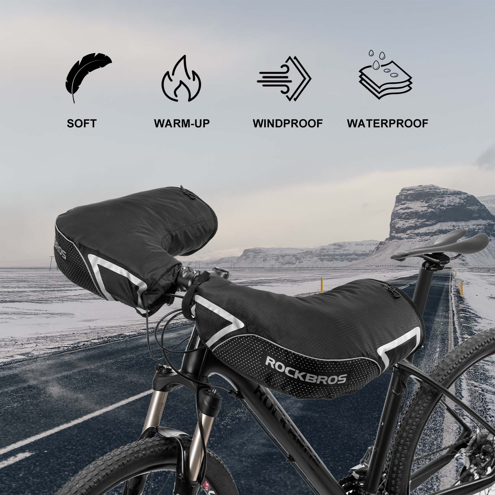 Bike handlebar mitts on sale