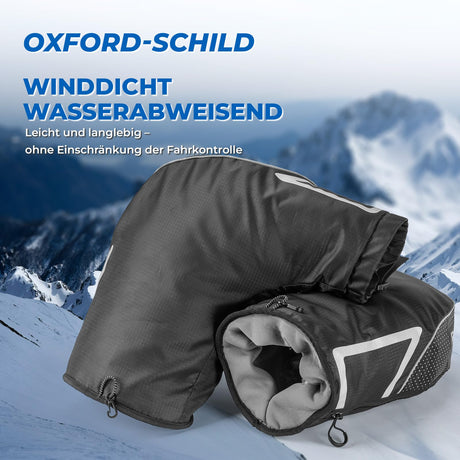 ROCKBROS Lenkerstulpen – Gefüttert & Schwarz für Vollständige Abdichtung