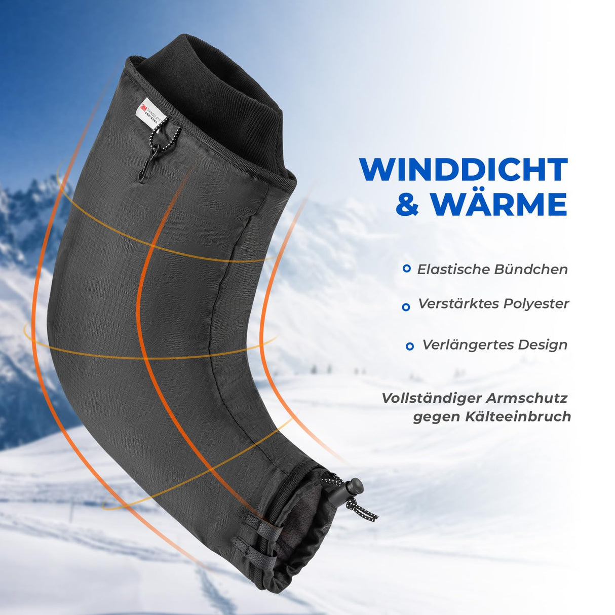 ROCKBROS Lenkerstulpen – Gefüttert & Schwarz für Vollständige Abdichtung