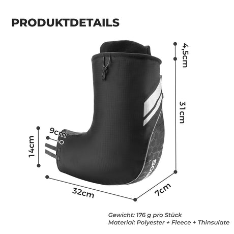ROCKBROS Lenkerstulpen – Gefüttert & Schwarz für Vollständige Abdichtung