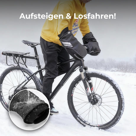 ROCKBROS Lenkerstulpen – Gefüttert & Schwarz für Vollständige Abdichtung