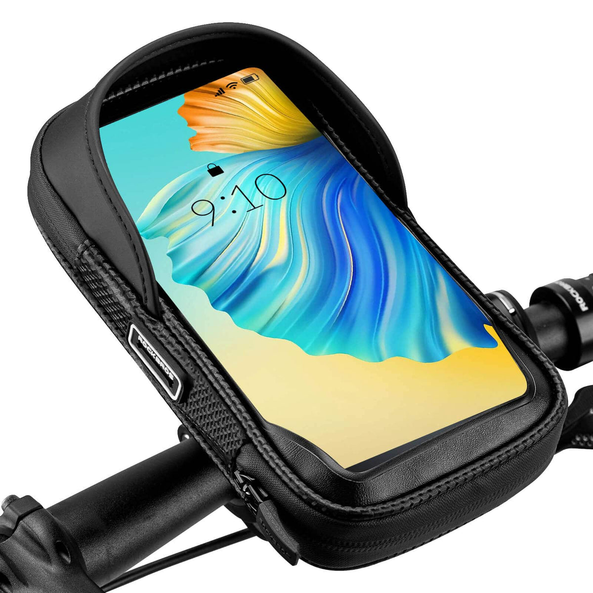 fahrrad lenkertasche für handy und powerbank Lenkertasche mit 360° Drehung Handyhalterung (Motorrad/Fahrrad) –  ROCKBROS-DE