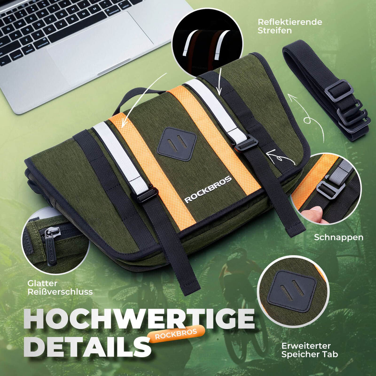 lenkertasche tablet ROCKBROS Lenkertasche Fahrradtasche mit Schultergurt 4L Fronttasche – ROCKBROS-DE