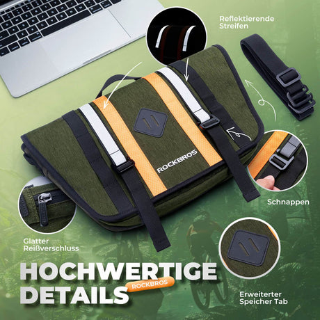 ROCKBROS Lenkertasche Fahrradtasche mit Schultergurt 4L Fronttasche - ROCKBROS-EU