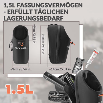 lenkertasche mit flaschenhalter Multifunktionale Lenkertasche & Trinkflaschenhalter – ROCKBROS-DE