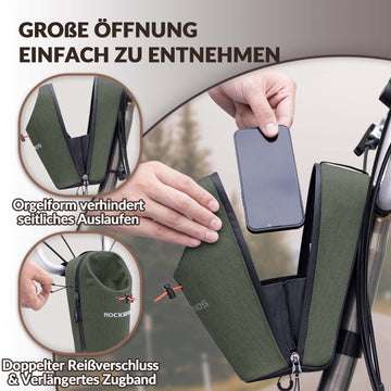 lenkertasche mit getränkehalter Multifunktionale Lenkertasche & Trinkflaschenhalter – ROCKBROS-DE