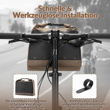 tasche für e bike display ROCKBROS Lenkertasche Wasserdichte Fahrradkorb Fronttasche Einstellbar – ROCKBROS-DE