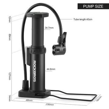 fahrradpumpe av ROCKBROS Mini Portable Air Pump Foot Pumps for All Valves SV/AV – ROCKBROS-DE