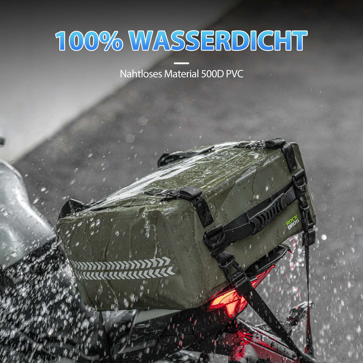 ROCKBROS Motorrad Hecktasche 100% Wasserdichte Motorrad Gepäcktasche ca.30L - ROCKBROS-EU