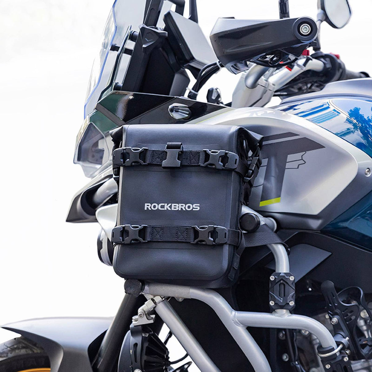 ROCKBROS Motorrad Seitentasche wasserdicht Gepäckträgertasche 5L Schwarz - ROCKBROS-EU