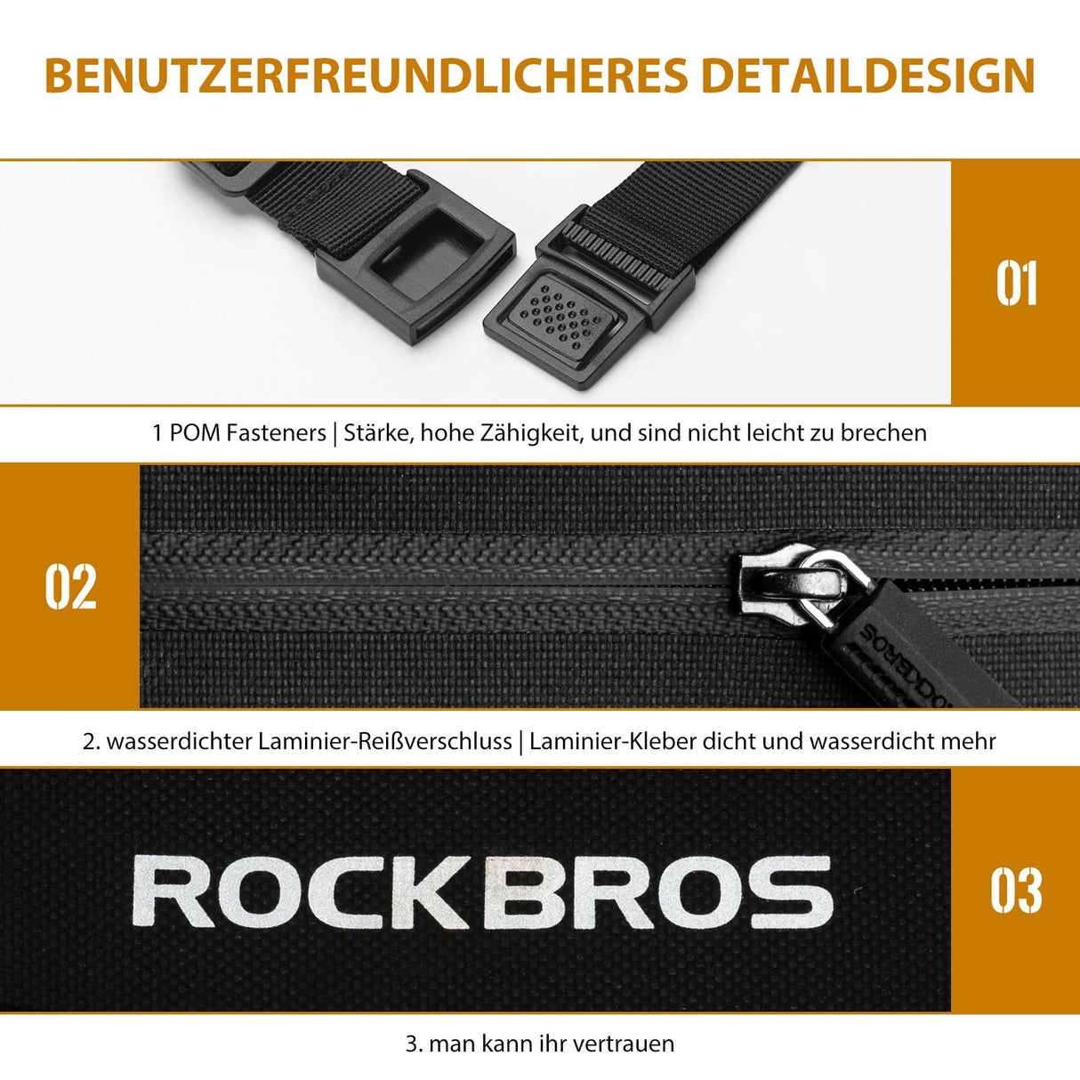 ROCKBROS Motorrad Tankrucksack Wasserdichter Magnet Tanktasche Schwarz - ROCKBROS-EU