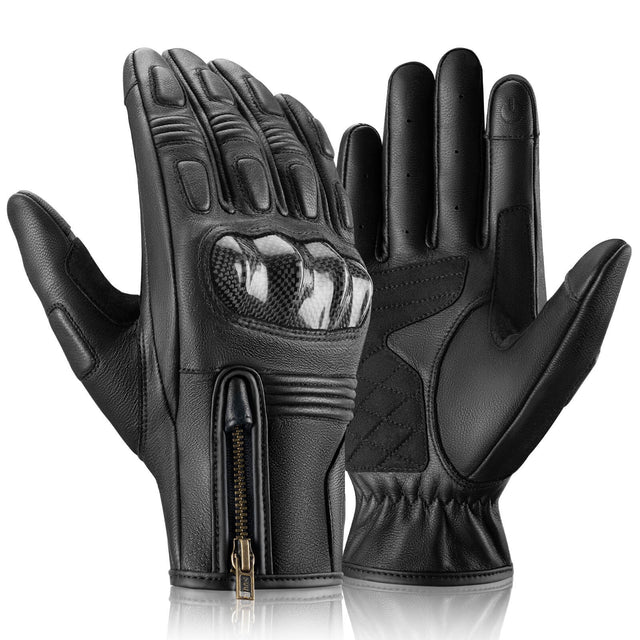 ROCKBROS Motorradhandschuhe Touchscreen Leder Vollfinger Handschuhe Amtungsaktiv - ROCKBROS-EU