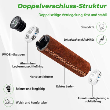 ROCKBROS MTB Griffe Ergonomisch Lenkergriffe Rutschfester fr 22 mm   ROCKBROS-DE