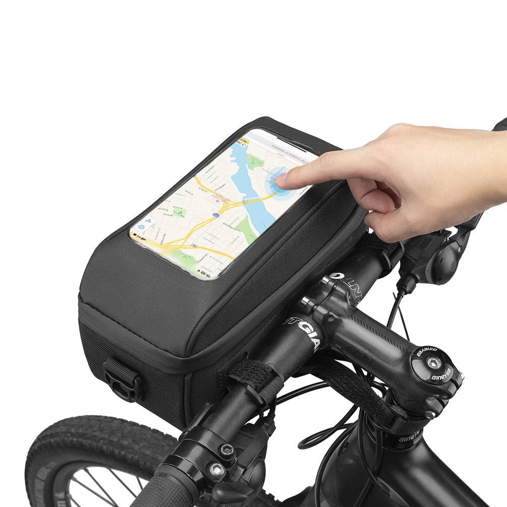 fahrradlenker multifunktionsbügel Multifunktionale Lenkertasche mit PVC Touchscreen – ROCKBROS-DE