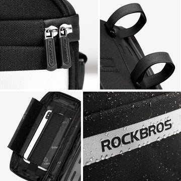 msx lenkertasche halterung Multifunktionale Lenkertasche mit PVC Touchscreen – ROCKBROS-DE