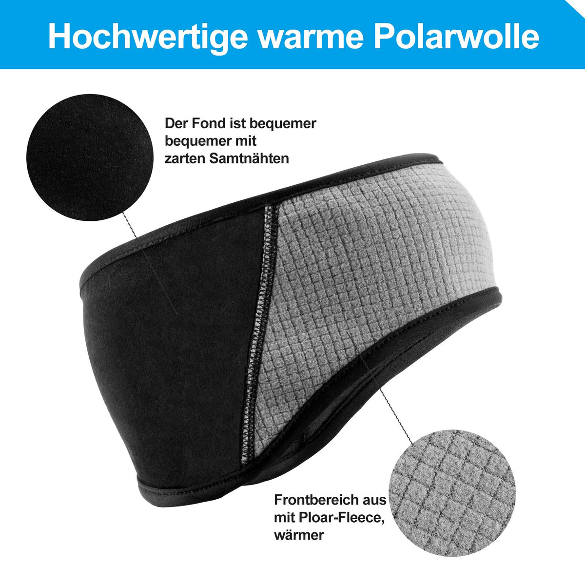 ROCKBROS Ohrenwärmer winddicht Stirnband für Herbst & Winter Unisex – ROCKBROS-DE
