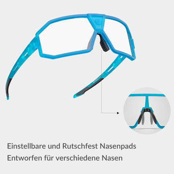 ROCKBROS Photochrome Sonnenbrille UV400-Schutz Fahrradbrille Unisex Bl – ROCKBROS-DE