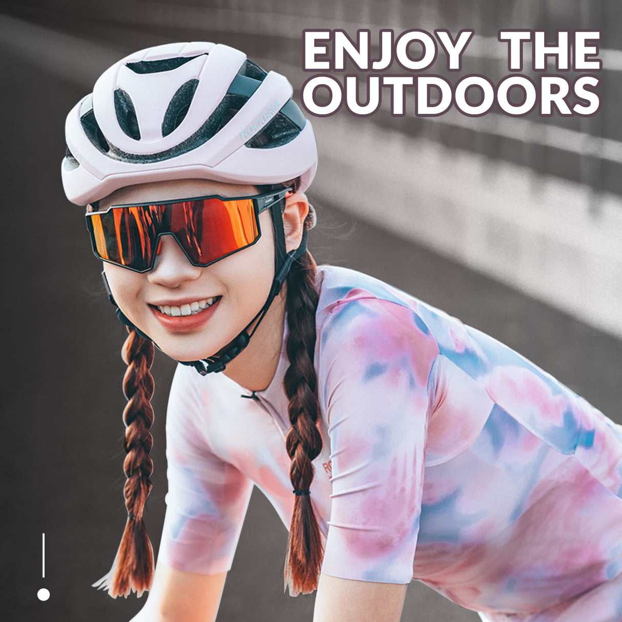 ROCKBROS Polarisiert Fahrradbrille Sport Sonnenbrille für Outdoorsport - ROCKBROS-EU