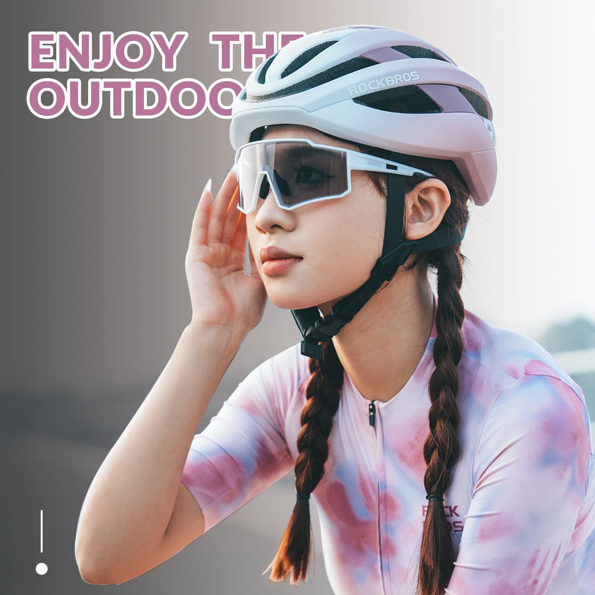 ROCKBROS Polarisiert Fahrradbrille Sport Sonnenbrille für Outdoorsport - ROCKBROS-EU