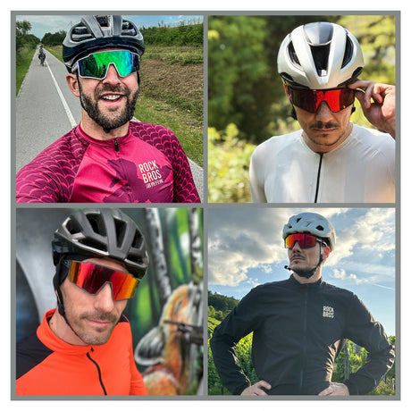 ROCKBROS Polarisiert Fahrradbrille Sport Sonnenbrille für Outdoorsport - ROCKBROS-EU