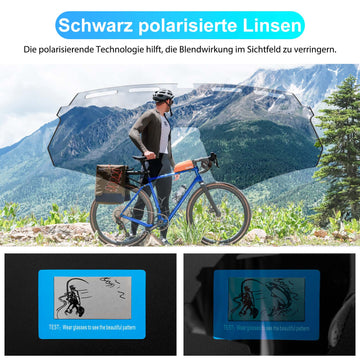 Polarisierte Fahrradbrille: 4 Wechselgläser – ROCKBROS-DE
