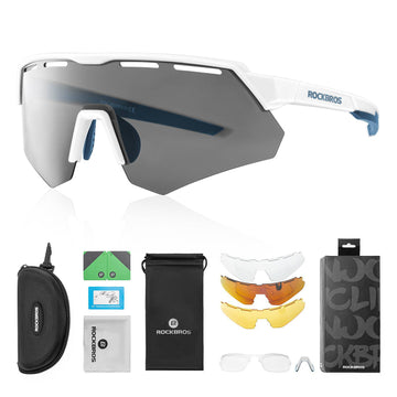Polarisierte Fahrradbrille: 4 Wechselgläser – ROCKBROS-DE
