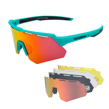 ROCKBROS Polarisierte Fahrradbrille mit 4 Wechselgläser - ROCKBROS-EU