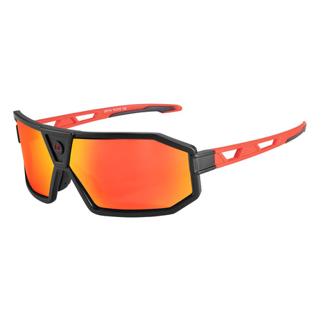 ROCKBROS Polarisierte Sonnenbrille Fahrradbrille Unisex Schwarz-Rot - ROCKBROS-EU