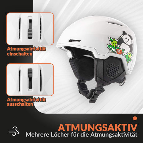 ROCKBROS-Qunature Skihelm mit Ohrenschützern Schneehelm Winter für Skifahren - ROCKBROS-EU