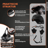 ROCKBROS-Qunature Skihelm mit Ohrenschützern Schneehelm Winter für Skifahren - ROCKBROS-EU