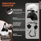 ROCKBROS-Qunature Skihelm mit Ohrenschützern Schneehelm Winter für Skifahren - ROCKBROS-EU