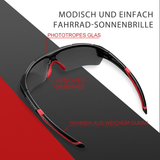 ROCKBROS Radbrille Sonnenbrille Halbrahmen Photochromatische Brille - ROCKBROS-EU