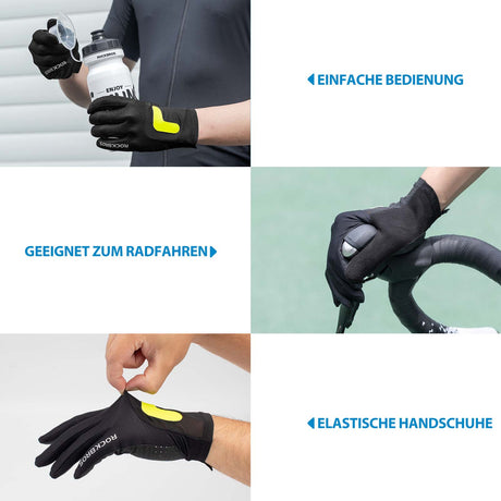 ROCKBROS Radhandschuhe MTB Frühling Herbst Atmungsaktiv Touchscreen Unisex - ROCKBROS-EU