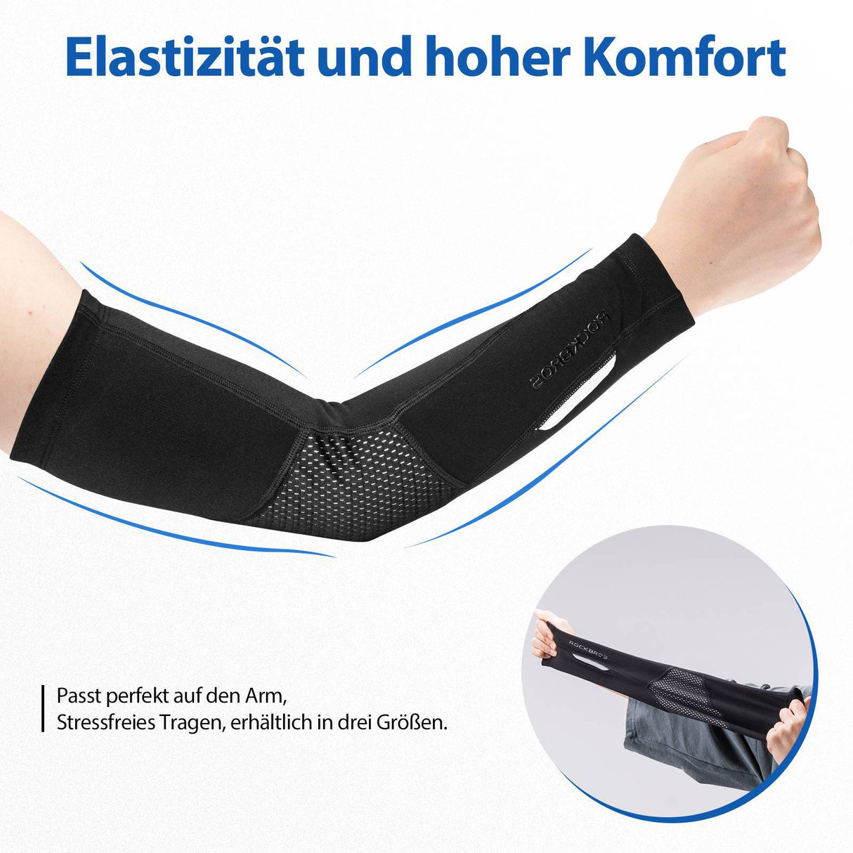 ROCKBROS Radsport Armlinge Winter Anti Rutschen Arm Sleeves - ROCKBROS-EU