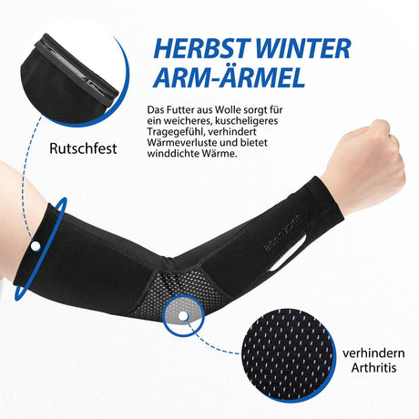 ROCKBROS Radsport Armlinge Winter Anti Rutschen Arm Sleeves - ROCKBROS-EU