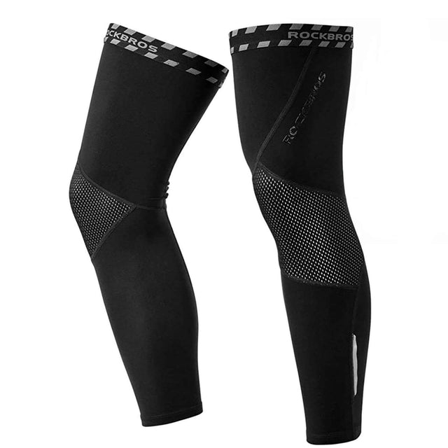 ROCKBROS Radsport Beinlinge Knieschutz Winter Anti Rutschen Beinwärmer - ROCKBROS-EU