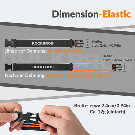 ROCKBROS Reflektorbänder Elastisch Fahrrad Reflektorband 1 Paar - ROCKBROS-EU