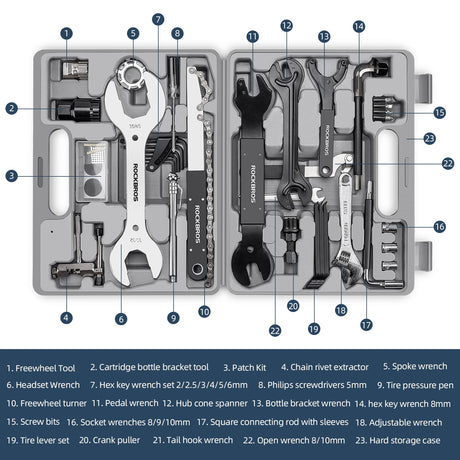 ROCKBROS Reparaturwerkzeug Set 44 in 1 Fahrrad Praktisch Werkzeugset - ROCKBROS-EU