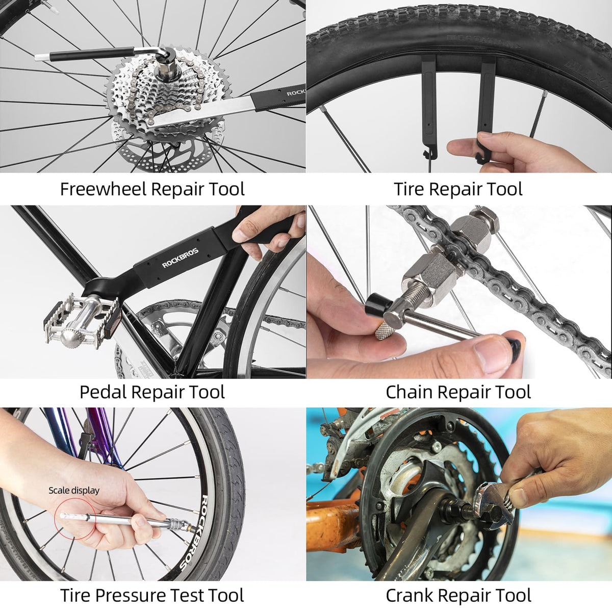 ROCKBROS Reparaturwerkzeug Set 44 in 1 Fahrrad Praktisch Werkzeugset – ROCKBROS-DE