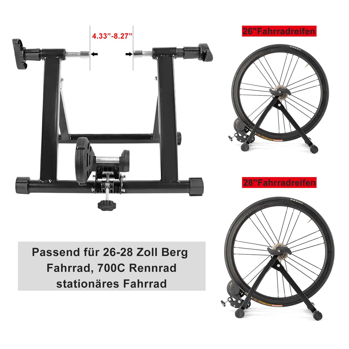 ROCKBROS Rollentrainer Magnetisches Indoor-Bike-Trainingsgerät Faltbar – ROCKBROS-DE