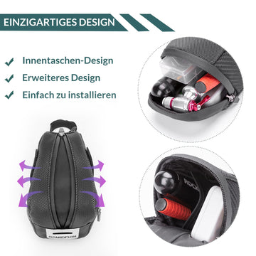 mountainbike werkzeugtasche ROCKBROS Satteltasche für MTB Rennrad Werkzeugtasche mit Rücklichthalt – ROCKBROS-DE