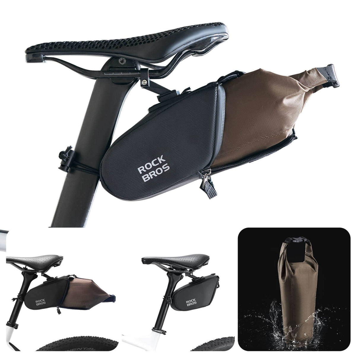ROCKBROS Fahrradsatteltasche Wasserdicht Fahrradtasche mit Innentasche – ROCKBROS-DE