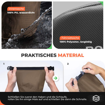 ROCKBROS Fahrradsatteltasche Wasserdicht Fahrradtasche mit Innentasche – ROCKBROS-DE