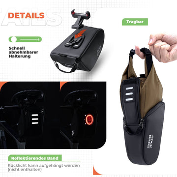 fahrradtasche innentasche ROCKBROS Fahrradsatteltasche Wasserdicht Fahrradtasche mit Innentasche –  ROCKBROS-DE